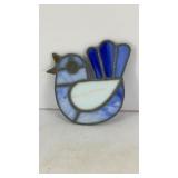 Bluebird hanging stained glass 4' x 4'
