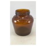 The Boston Tea Party amber glass jar