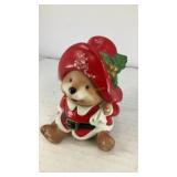 Homco ceramic Christmas bear 3.5' x 3' x 3'
