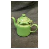 Small enamelware teapot 5.5' x 4.5' x 3'