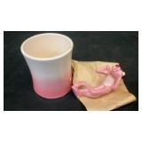Pink Panther ceramic coffee mug (handle detached)