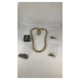 (5) vintage chain necklaces