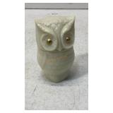 Avon white Precious Owl cream sachet jar