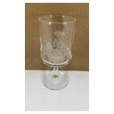 (6) Avon Mrs. Albee 5.5' Stem Etched Wine Glasses