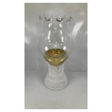 Avon Milk Glass Hurricane Candle Holder
