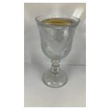 Avon Fostoria Heart and Diamond Goblet