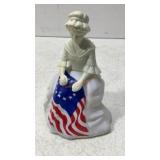 Avon Betsy Ross figurine Topaze cologne bottle