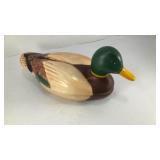 Avon Ceramic Mallard Duck Trinket Box handpainted