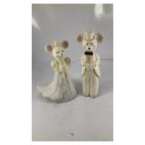 Avon Church Mouse Bride & Groom Delicate Daisies
