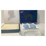 Avon Bicentennial Plate w/ (2) Soaps & Letter