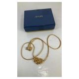 Avon Double Love Knot Pendant Necklace