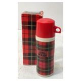 Avon Plaid Thermos Decanter Sweet Honesty IN BOX