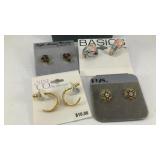 (4) pair of designer earrings