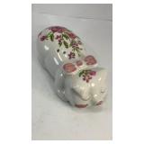 1978 Avon ceramic sleeping pig potpourri holder