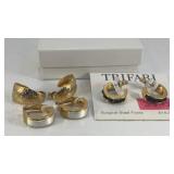 (3) pair Trifari earrings inc. (1) vintage clip-on
