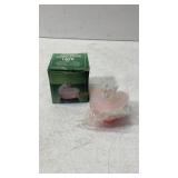 1984 W.A. Frosted Glass Heart Candle & Trinket Box