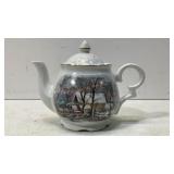 Avon Currier & Ives 1977 The Old Grist Mill Teapot
