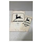 (3) John Deere paper parts bags