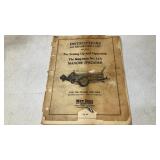 New Idea No. 12A Manure Spreader Manual & Parts
