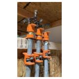 Three Quarter Inch Galvanized Pipe Clamps