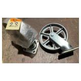 (2) 8' HeavyDuty Swivel Caster Wheels 2000lb/wheel