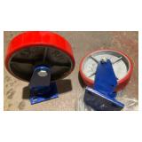(2) 8' x 2' Swivel Caster Wheel 1000lb per wheel