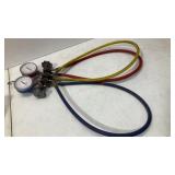 HVAC Manifold Gauge Set w/ Uniweld Hoses