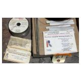 Flat of Welding Wire, Soapstone Markers, More