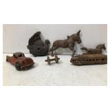 Antique Cast-Iron Toy Parts & Figures