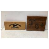 (2) wood plaques, (1) John Deere & (1) Ford 8N