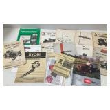 Flat of Tractors/Blowers/Mowers Owners Manuals