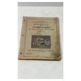 Massey-Harris 44, 44K & LP Tractors Parts List