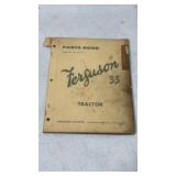 Ferguson 35 Tractor Parts Book