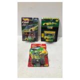 (3) John Deere Die-Cast Racecars w/ 97 Chad Little
