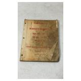 1957 Massey-Ferguson Tractors Parts Book