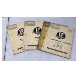 (5) I&T Tractors Parts Books; Massey-Ferguson Ford