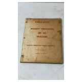 Massey-Ferguson MF 50 Tractor Parts Book