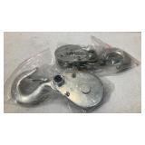 (2) Pulley Blocks w/ Slip Hook w/ Safety Latch
