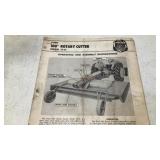 Ford Instructions 100' Rotary Cutter & Tillage