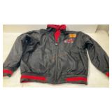 Farmall black & red puffer work jacket
