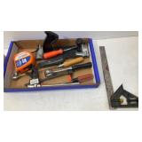 Flat of miscellaneous tools