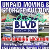 Live Only Moving and Storage Auction