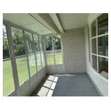enclosed in porch