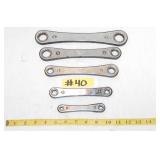 KMC 12 POINT RATCHETING BOX END WRENCH SET SAE