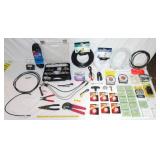 GROUP OF MISC. ELECTRICAL SUPPLIES WITH BAG