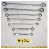 SET OF CRAFTSMAN SAE DOUBLE BOX END WRENCHES