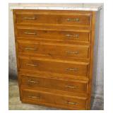 VINTAGE 6 DRAWER CHEST OF DRAWERS