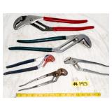 GROUP OF MISC. GROOVE JOINT / 'CHANNELLOCK' PLIERS