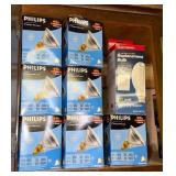 GROUP OF LIGHT BULBS & MISC. IN CABINET