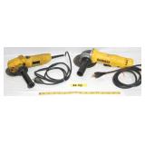 2 - DEWALT 4-1/2' ANGLE GRINDERS DWE402 & DW400